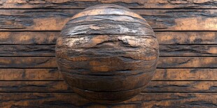 木质圆球与纹理背景