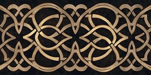 复古金色几何交织花纹图案