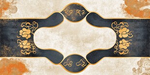 中式古典花纹边框装饰图