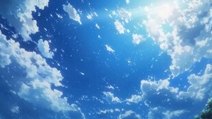 梦幻蓝天 洁白云朵