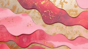 粉色波浪纹理抽象背景图