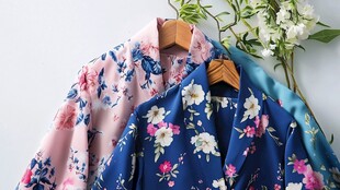 多彩花卉印花时尚衬衫