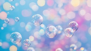 梦幻泡泡飞舞 色彩斑斓