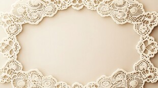 白色蕾丝花边装饰边框