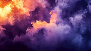 梦幻绚丽烟雾背景图