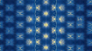 蓝色梦幻对称光效图案