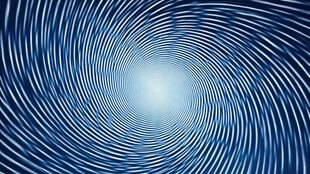 蓝色漩涡光效抽象背景图