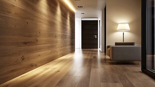 木质走廊简约温馨空间