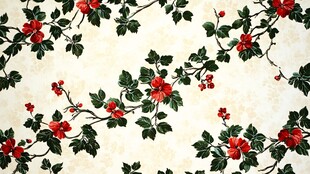 复古花卉藤蔓图案背景