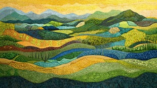 绚丽多彩的田园山野风光