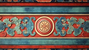 中式传统雕花装饰图案