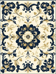 欧式复古花卉图案装饰画