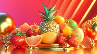 缤纷水果组合 喜庆氛围感