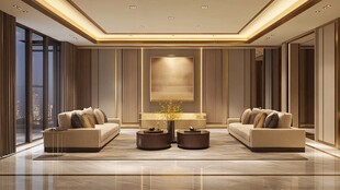 现代奢华大气客厅室内设计