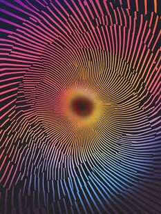 炫彩放射状线条抽象背景图