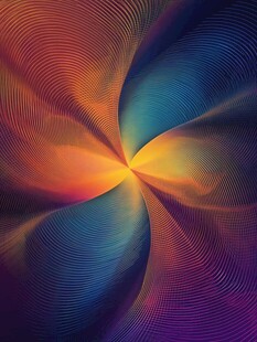 绚丽动感色彩旋涡图案