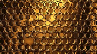 金色圆环纹理背景图案