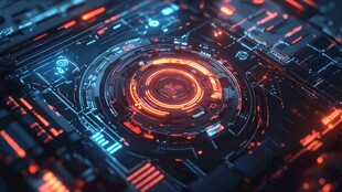 未来科技感的数字界面背景