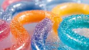 多彩果冻环 晶莹又诱人