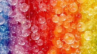 梦幻多彩气泡背景图