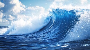 汹涌海浪 海洋力量之美
