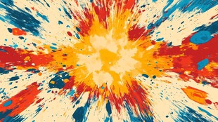 绚丽色彩爆炸艺术背景图