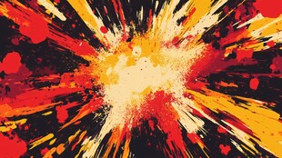 绚丽色彩爆炸艺术图案