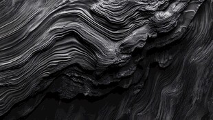 黑色纹理岩石的独特风貌