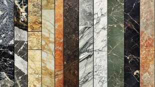 多样大理石瓷砖展示