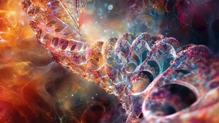 梦幻多彩的分子结构图景