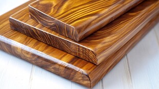 优质实木板材展示