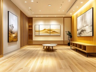 现代简约风艺术展厅空间