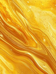 流动的金黄液体纹理