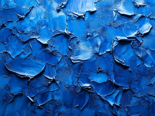 蓝色立体油画纹理背景