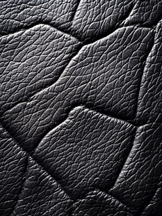 黑色皮革纹理特写