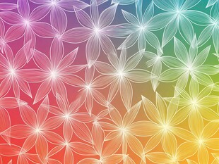 梦幻渐变花朵背景图案