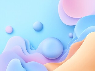 梦幻渐变流体3D背景图