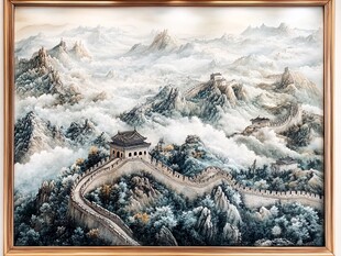 万里长城映山川壮丽