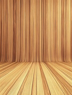 木质纹理背景墙面与地板