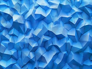 蓝色立体几何纹理背景