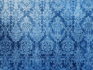 蓝色复古花纹壁纸图案
