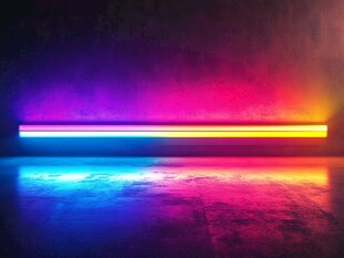 霓虹炫光的梦幻空间