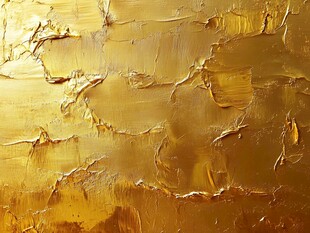 金色纹理油画质感画面