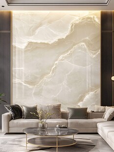 米白大理石纹理客厅背景墙