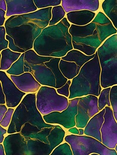 紫绿金裂纹艺术纹理图案