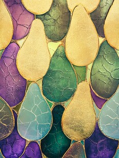 多彩水滴状马赛克纹理图案