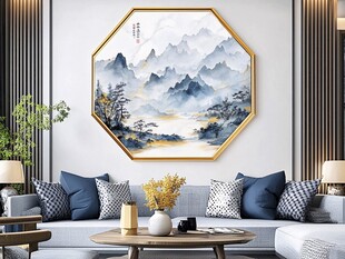 中式客厅挂饰山水装饰画
