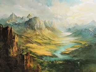 壮丽山河奇幻自然风光