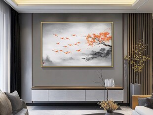 客厅中式挂画装饰效果图