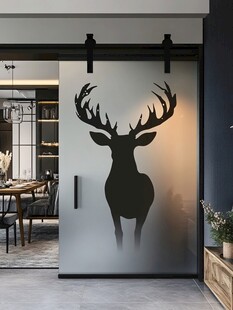 鹿影移门 独特家居装饰风